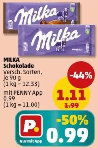PENNY MILKA Schokolade Angebot