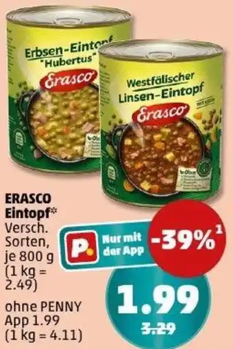 PENNY ERASCO Eintopf Angebot