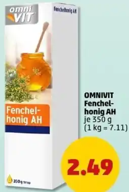 PENNY OMNIVIT Fenchelhonig AH Angebot
