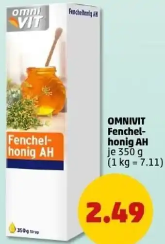 PENNY OMNIVIT Fenchelhonig AH Angebot