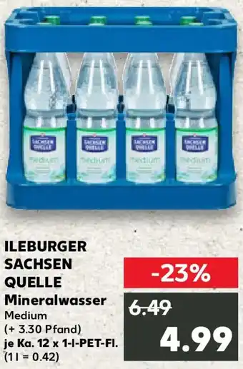 Kaufland ILEBURGER SACHSEN QUELLE Mineralwasser Angebot