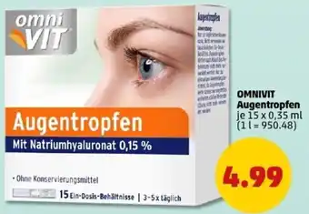 PENNY OMNIVIT Augentropfen Angebot
