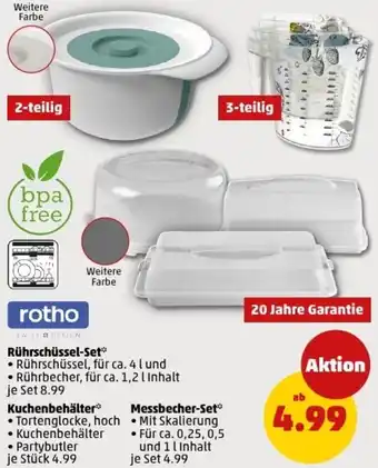 PENNY rotho Rührschüssel-Set Angebot
