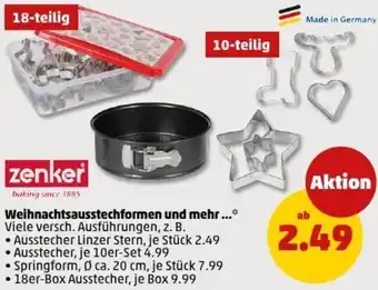 PENNY Zenker Weihnachtsausstechformen und mehr Angebot