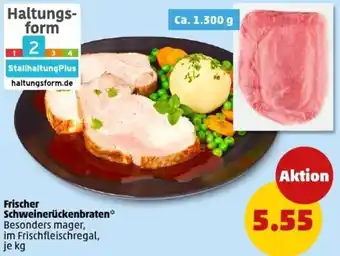 PENNY Frischer Schweinerückenbraten Angebot
