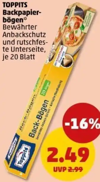 PENNY TOPPITS Backpapierbögen Angebot