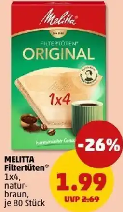 PENNY MELITTA Filtertüten Angebot