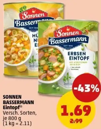 PENNY SONNEN BASSERMANN Eintopf Angebot