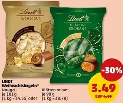 PENNY LINDT Weihnachtskugeln Angebot