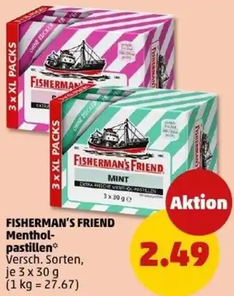 PENNY FISHERMAN'S FRIEND Mentholpastillen Angebot