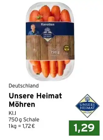 CAP Markt Unsere Heimat Möhren Angebot