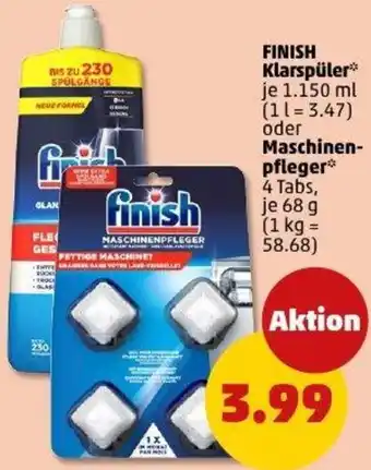 PENNY FINISH Klarspüler oder Maschinenpfleger Angebot