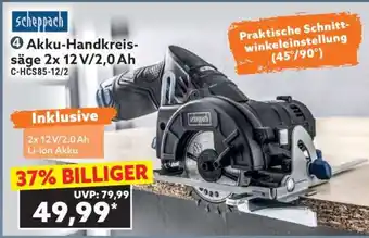 Norma Akku-Handkreissäge 2x 12 V/2,0 Ah Angebot
