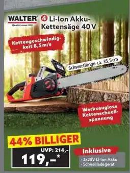 Norma Li-Ion Akku-Kettensäge 40 V Angebot