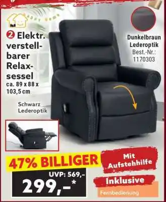Norma Elektr. verstellbarer Relaxsessel Angebot