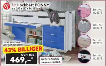 Norma Hochbett PONNY Angebot