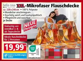 Norma XXL-Mikrofaser Flauschdecke Angebot