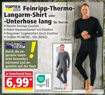 Norma Feinripp-Thermo-Langarm-Shirt oder -Unterhose lang Angebot