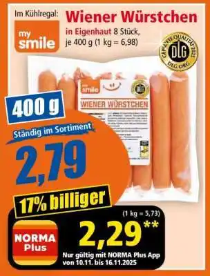 Norma Wiener Würstchen Angebot