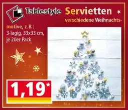 Norma Tablestyle Servietten Angebot