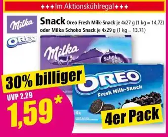 Norma Snack Oreo Fresh Milk-Snack Angebot