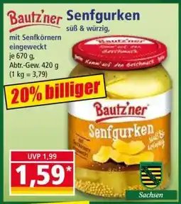 Norma Bautz'ner Senfgurken Angebot