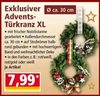 Norma Exklusiver Advents-Türkranz XL Angebot