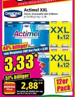 Norma Actimel XXL Angebot