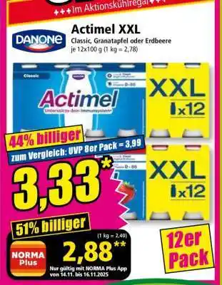Norma Actimel XXL Angebot