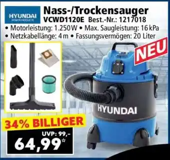 Norma Nass-/Trockensauger VCWD1120E Angebot