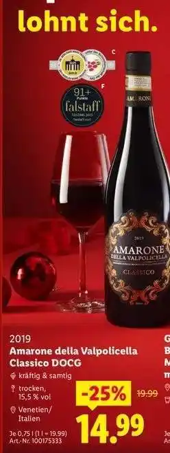 Lidl Amarone della Valpolicella Classico DOCG Angebot