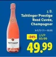 Lidl Taittinger Prestige Rosé Cuvée Champagner Angebot