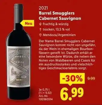 Barrel Smugglers Cabernet Sauvignon