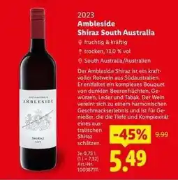 Lidl Ambleside Shiraz South Australia Angebot