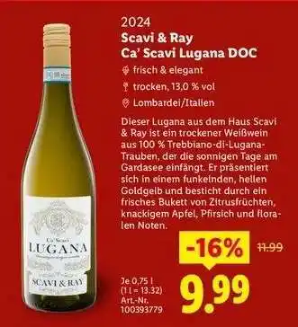 Lidl Scavi & Ray Ca' Scavi Lugana DOC Angebot