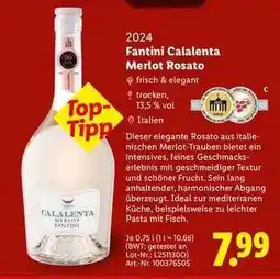 Lidl Fantini Calalenta Merlot Rosato Angebot