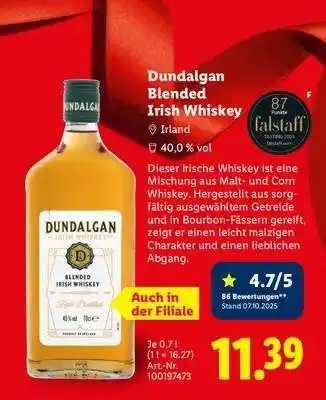 Lidl Dundalgan Blended Irish Whiskey Angebot