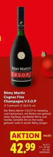Lidl Rémy Martin Cognac Fine Champagne V.S.O.P Angebot