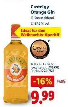 Lidl Castelgy Orange Gin Angebot