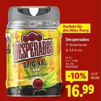 Lidl Desperados Angebot