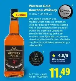 Lidl Western Gold Bourbon Whiskey Angebot