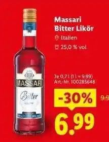 Lidl Massari Bitter Likör Angebot
