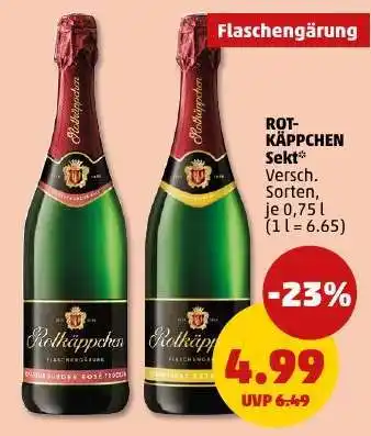 PENNY ROT-KÄPPCHEN Sekt Angebot