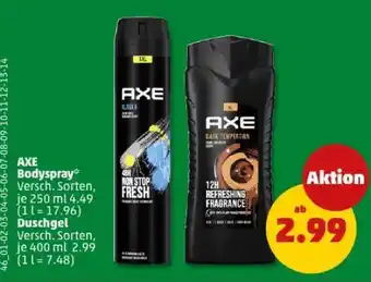 PENNY Axe Bodyspray Angebot