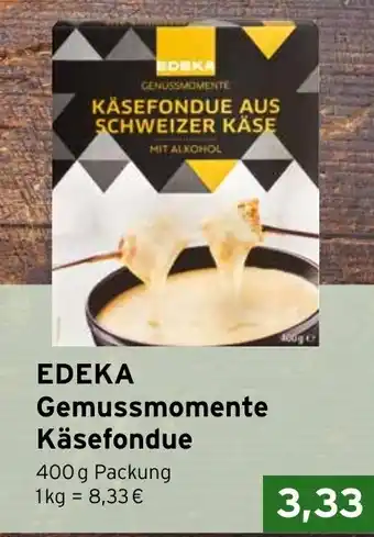CAP Markt EDEKA Gemussmomente Käsefondue Angebot