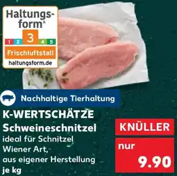 Kaufland K-WERTSCHÄTZE Schweineschnitzel Angebot