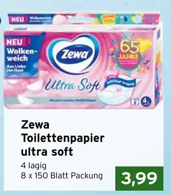 CAP Markt Zewa Toilettenpapier ultra soft Angebot