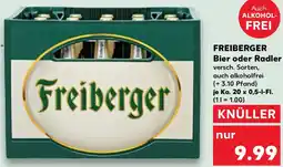 Kaufland FREIBERGER Bier oder Radler Angebot