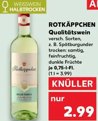 Kaufland ROTKÄPPCHEN Qualitätswein Angebot