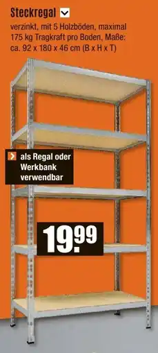 V Baumarkt Steckregal Angebot